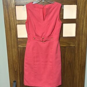 Coral sleeveless dress size 4.